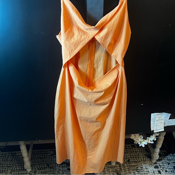 Orange cupshe Sleeveless Dress XL - Picture 2 of 5